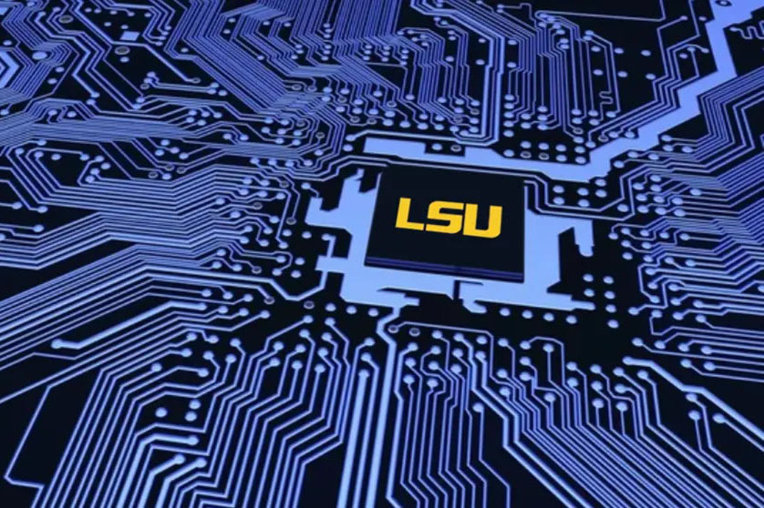 LSU cyber illustration