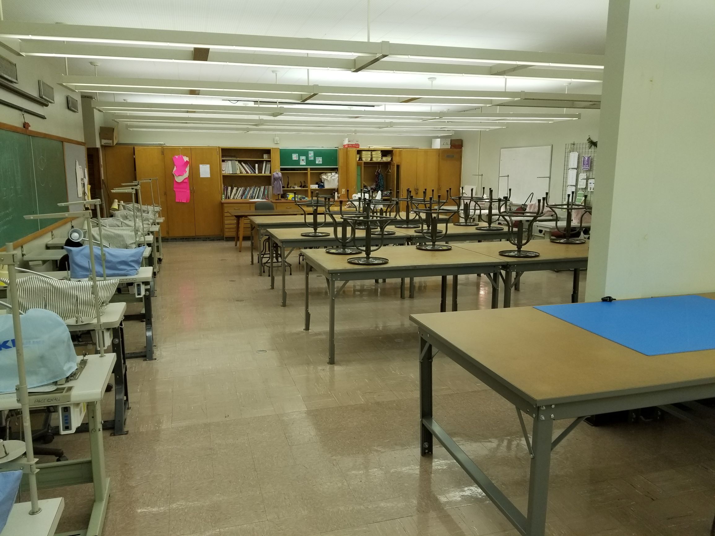 Production lab with view of tables