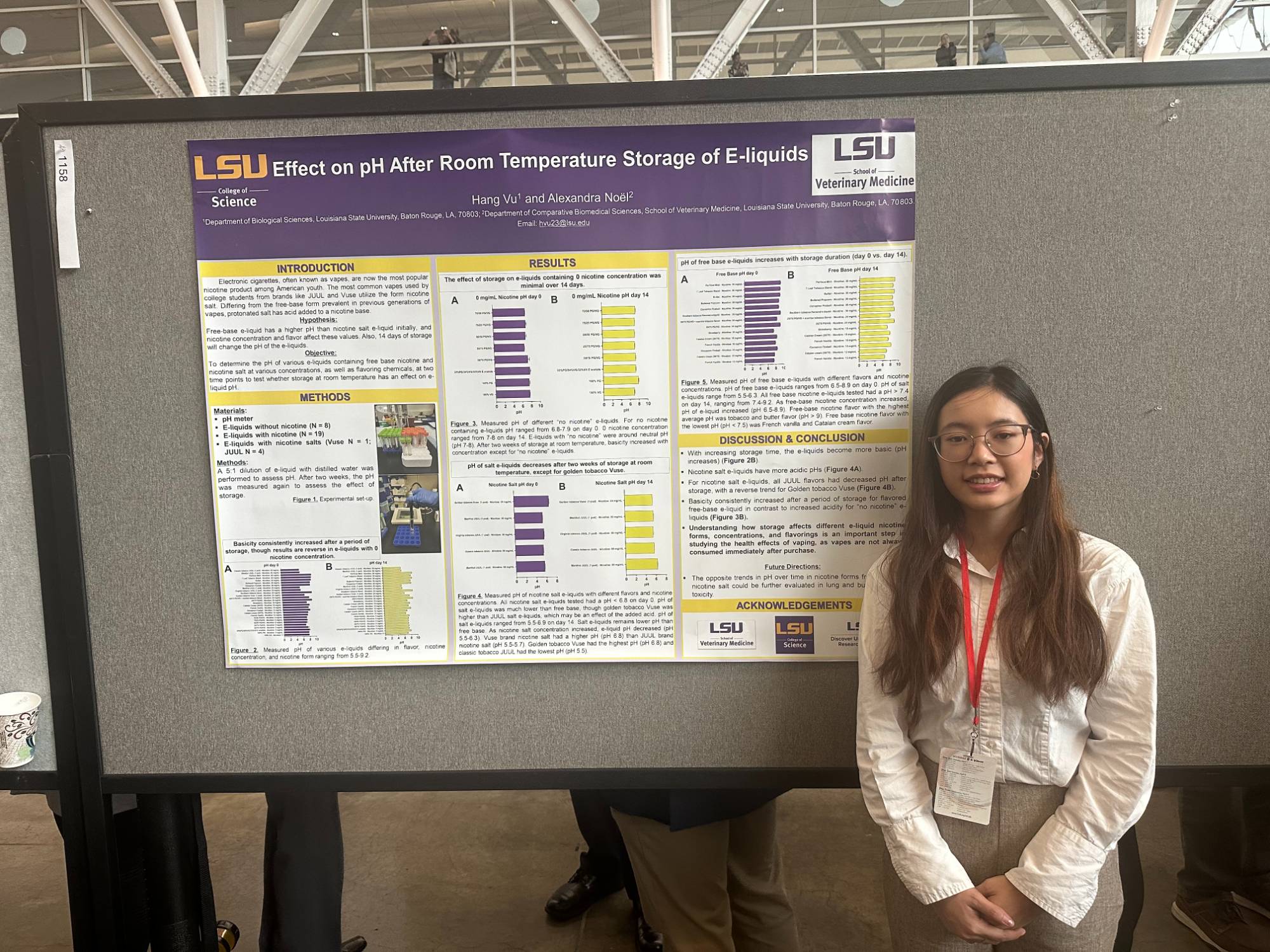 Hang Vu Hang Vu stands with her poster board