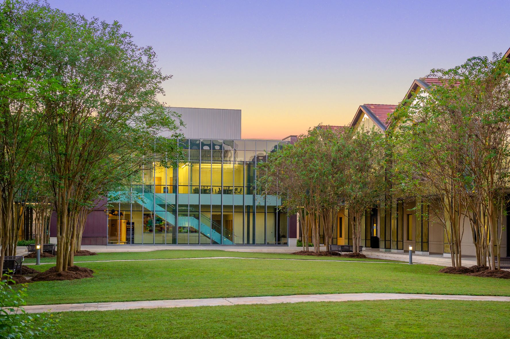 BEC Auditorium at dusk