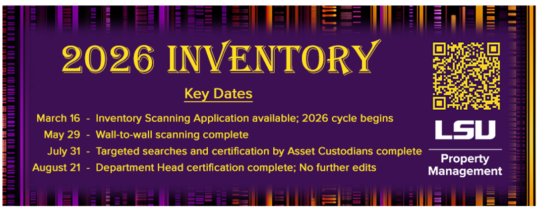 2026 Inventory Deadlines