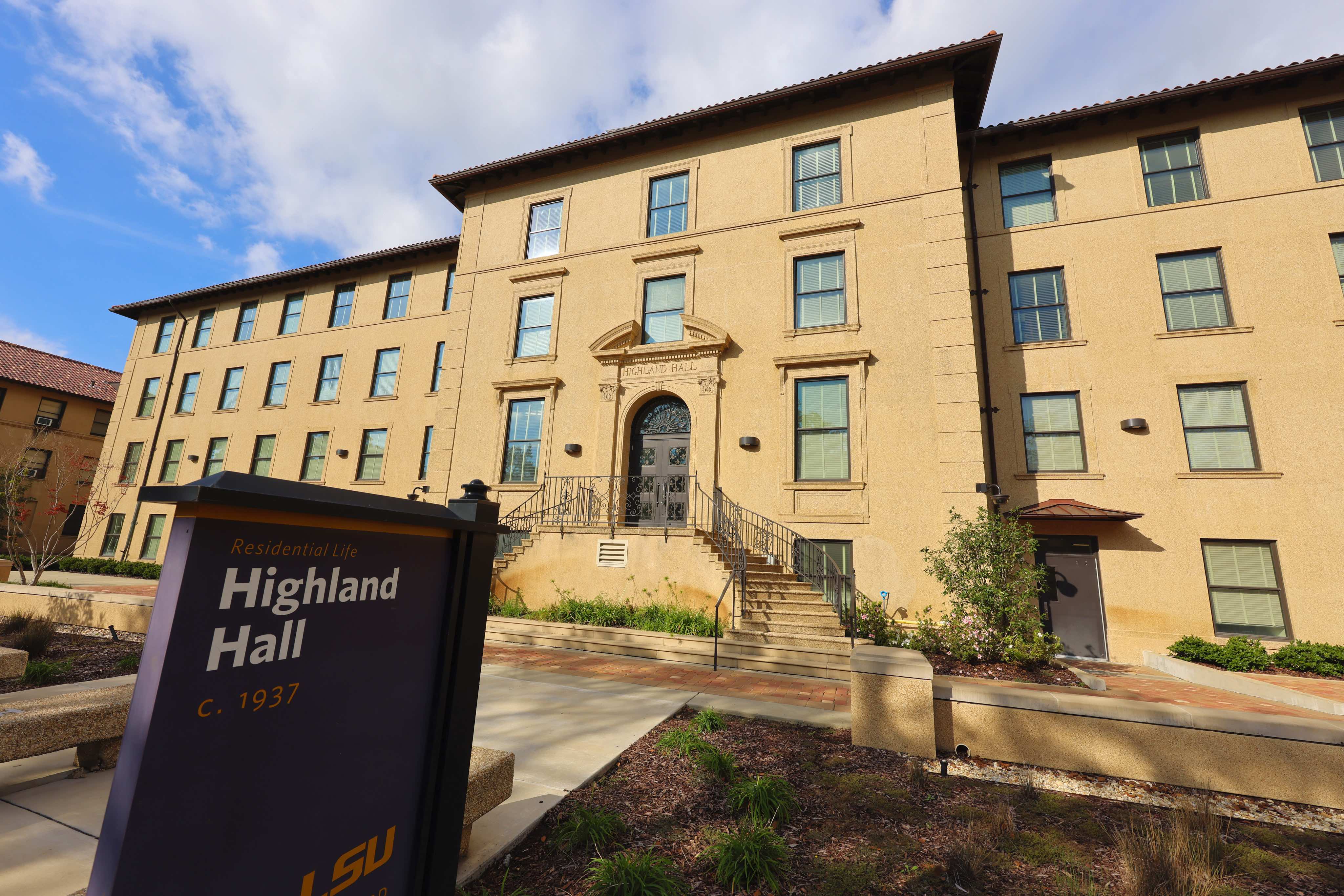 highland hall exterior