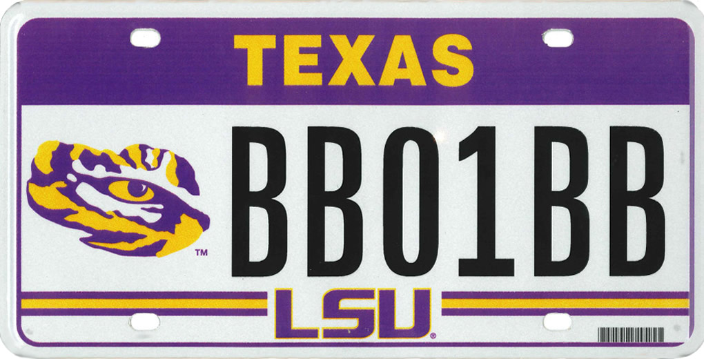 texas license plate